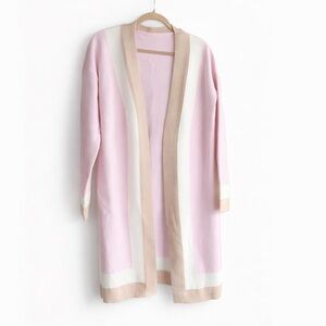 New ChouYatou large Pink and Cream Cardigan